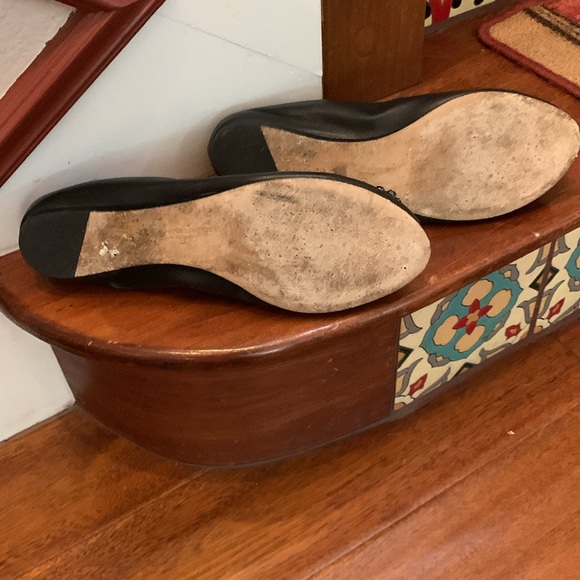 Bejeweled black peep toe ballet flat by Vera Wang Lavender - Picture 4 of 6